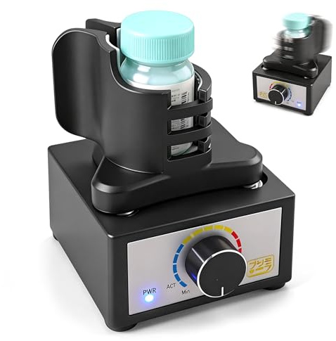 Vortex Mixer, Turbo Shaker DIY Gundam Modell Farb Shaker Freihändig 300-2400 U/min Geeignet für 10-100ml Dreistufige Geschwindigkeits-Farbmischung für Labor Nagellack Wimpernkleber Farben Reagenzglas