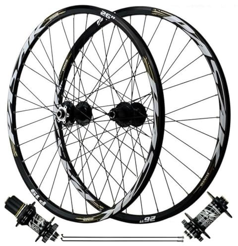 Mountainbike Laufradsatz 26-29 Zoll Scheibenbremse, 4 abgedichtete Lager, Felge vorne & hinten, 32H, kompatibel mit 7-11-Gang-Kassette, leichte & langlebige Fahrradräder