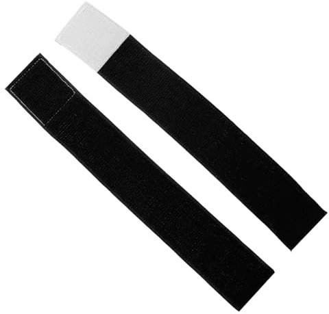 UKCOCO 2 Piezas Correa y Cintura flexibilidad Tobillo Ejercicio pequeño Apoyo Correas para los pies Banda elástica de Yoga Correa de Estiramiento de Fitness Bandas de pie poliéster Negro