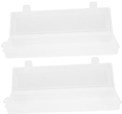 LOLIPPYY 2pezzi Scatola Trasparente Organizer Plastica Durevole Per Perline e Dadi Contenitore Per Gioielli e Utensili Uso Domestico e Lavorativo