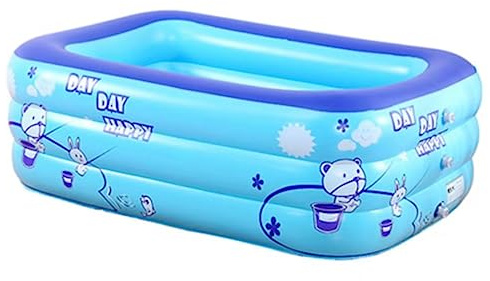 Piscina Hinchable， Piscina Inflable Familiar Infantil Rectangular Centro de natación Verano(180cm)