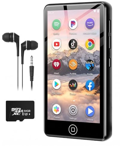AGXOV Reproductor MP4 y MP3 Android Portátil con Spotify, Bluetooth y WiFi