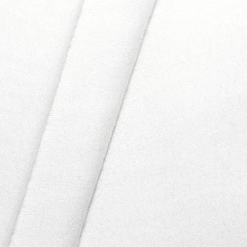 STOFFKONTOR 100% Baumwolle Molton universal Breite 150 cm Stoff Meterware Weiss
