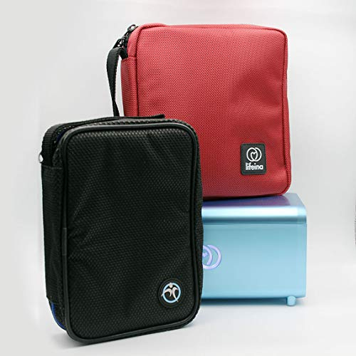 El Kit Lifeina para viajar con la esclerosis múltiple. Transporte sus medicamentos en aviones, trenes y automóviles. Incluye el frigorífico portátil LifeinaBox, el EasyBag y el LifeinaBag24.