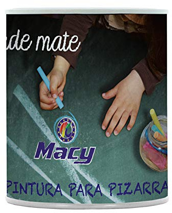 Macy Pintura Especial Pizarras al Disolvente. 750 Mililitros. Color Verde