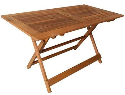 Paniate Design Tavolo Pieghevole Ate CasaHalifax 75x135 in Legno Tropicale PEFC