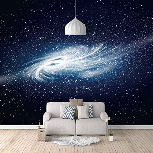FVGKYS Wandbilder Schlafzimmer Erwachsene Kinder Tapete Plakate 3D Blaue Galaxielandschaft Selbstklebend Wandgemälde Wandtattoo Kunst Dekoration Für Wohnzimmer Küche Wanddekoration 200x150cm