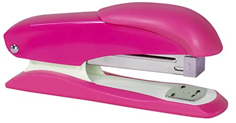 Idena 11548 – häftapparat 13 cm, inklusive 50 häftklamrar 24/6, rosa, för 20 ark, 1 st