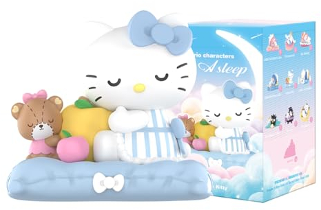 pop mart Sanrio Characters Fall Asleep Series-1PC Figuren Zufällige Actionfiguren Sammelfiguren und Sammler Kunstspielzeug Spielzeug Geschenk