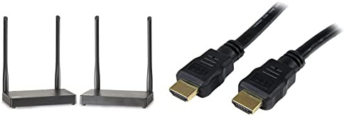 Trasmettitore HDMI Wireless - Marmitek TV Anywhere Wireless HD - 1080p Full HD - Guarda la TV in un Altro Posto Senza Cavi & StarTech.com Cavo HDMI ad alta velocità