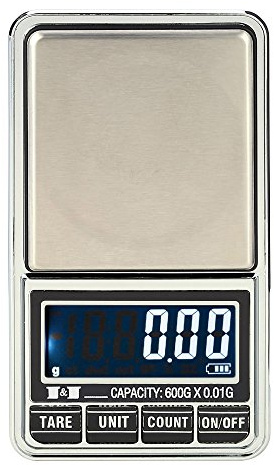 Professionelle Mini-Digitalwaage für Schmuck, elektronische Taschenwaage, Präzisionswaage, 600 g x 0,01 g