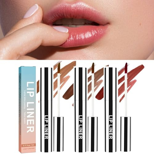 Abziehbarer Lippenkonturenstift, Lip Liner Stain, Wasserfest Langanhaltender Lipliner Für Pralle Lippen, Peel Off Lip Tattoo (03#WINE RED)