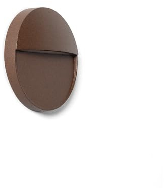 LEDKIA LIGHTING LED Wandeinbauleuchte Außen 3W CCT Wählbar Oberfläche Rund Jade Braun