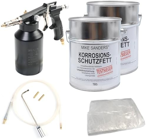 Druckbecherpistole TBS 222 + 2x Mike Sanders 4kg + Folie