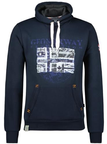 Geographical Norway Galon herrtröja med huva, Marin, L