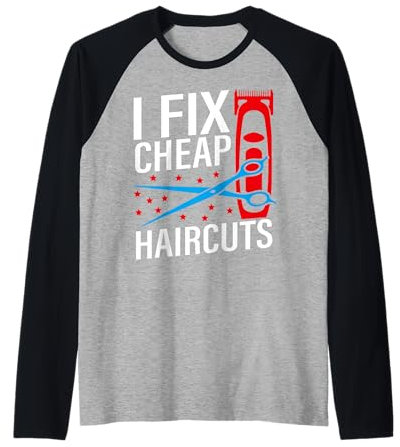 Lustige Friseurschere für Friseure Raglan