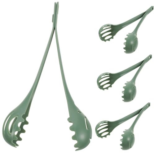 SHOWERORO 4pcs Multifunctional Egg Cooking Tongs Manual Whisk for Kitchen Boiled Egg Tongs for Making Handheld Pancakes and Pasta