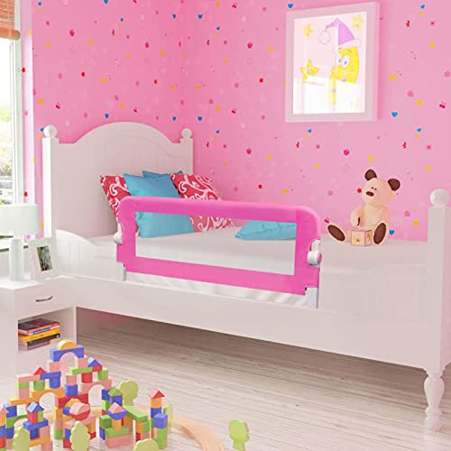 ShGaxin Sicherheitsgeländer für Bett, Bettgeländer, Bettgitter, ausziehbar, Geländer für Sofa, 102 x 42 cm, Rosa