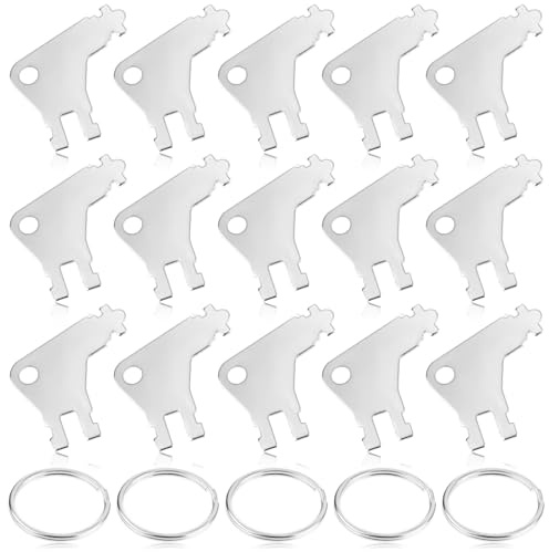 15 x Papierhandtuchspender, Schlüssel, Universal-Schlüssel, Toilettenpapier, Spender, Schlüssel, Badezimmerschlüssel, Ersatz-Papierhalter für die meisten kommerziellen Papierhandtuchspender