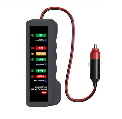 EDEDE Batterietester, Batterieprüfgerät unterstützt 1 2V / 24V. Batterie-Tester-Generator-Status-Check-Car-Batterie-Tester-Ladegerät(04)