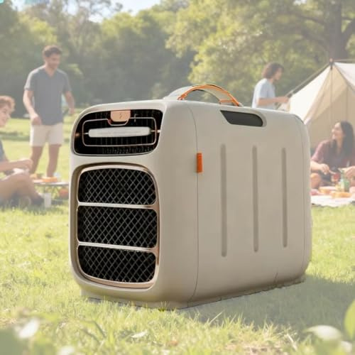 QianCruxtacy Climatizzatore Portatile da Campeggio, Raffreddamento e Riscaldamento, Auto-evaporante, Timer 24h, modalità Sleep, Silenzioso, Ideale per Tenda, Camper, Furgone, Camion e Piccoli Spazi