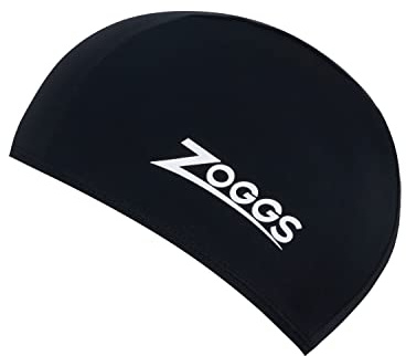 Zoggs Unisex Stretch Swimming Cap, Black, One Size UK