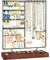 Procase Soporte para Joyas, Organizador para Pendientes con 144 Agujeros Colgante para Collares Pulseras Estante de Metal -Negro