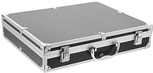 Hemobllo Aluminium-Tragekoffer – Werkzeugkoffer Aus Aluminiumlegierung Mit Schaumstoffeinlage Universeller Aluminium-Aktenkoffer Werkzeugkasten Multifunktionaler Hartwerkzeugkasten Aus