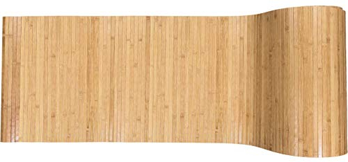 Casatessile Alfombra de bambú de Cocina sólida y Antideslizante, con imágenes Paso Cocina Bambú, Alfombra Bambú a Medida. - Naturale