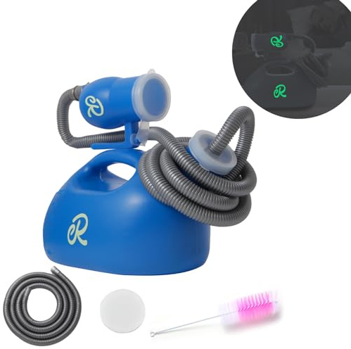 Retrona Men's Portable Urinals - on Bed Male Pee Bottle No-Leak Lock for No-Spill Nighttime - Bedridden, Travel Elderly - Extra Large 3000ml 79 Long Tube with Night Glow (Male)