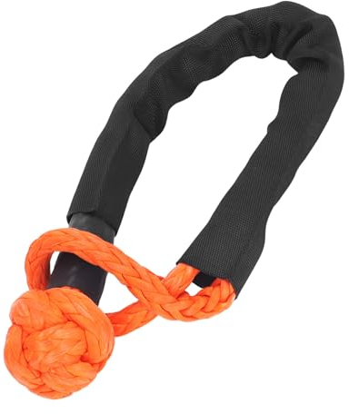 Walfront Manille Souple de Récupération de 35 274 LB à Résistance Maximale, Sangle de Remorquage Tout-Terrain pour Camion Tout-Terrain avec Matériau en Polyéthylène à Poids Moléculaire