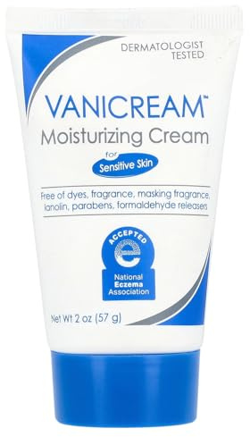 Moisturizing Cream, for Sensitive Skin, Fragrance Free, 2 oz (57 g), Vanicream