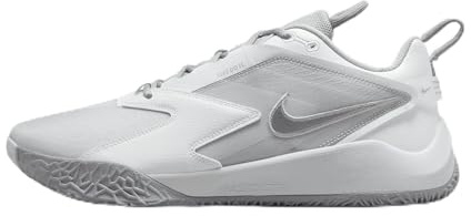 Nike HyperAce 3 Volleyballschuhe (FQ7074-001, Photon Dust/White/M), Photon Dust/White/Metallic Silver, 44 EU