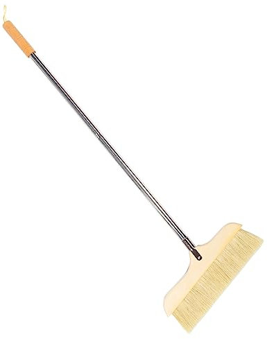 ORFOFE Holzbesen Mit Weichen Borsten Für Hartböden Langlebiger Besen Mit Edelstahlstiel Für Schlafzimmer Küche Und Badezimmer Anti-statische Für Teppiche Und Tierhaare