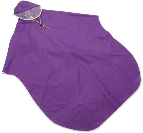 PACKOVE Fahrrad-Regenmantel Violett Unisex Winddicht Leicht Mit Kapuze Für Fahrrad Roller Rollstuhl Aus Oxford PVC