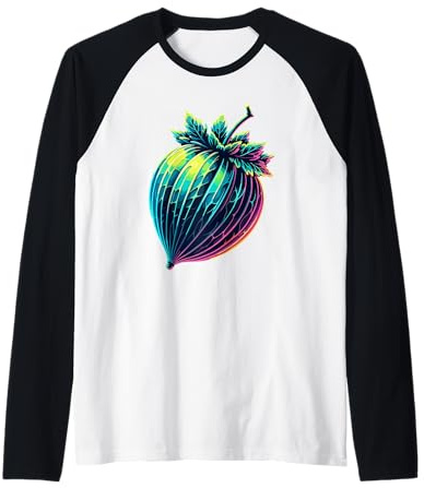 Paint Art Grosella Espinosa Grosellas Espinosas Camiseta Manga Raglan