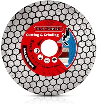 Diamantscheibe 125mm, Diamanttrennscheibe für Schneiden und Schleifen für Granit,Marmor,Quarz,Keramikfliesen