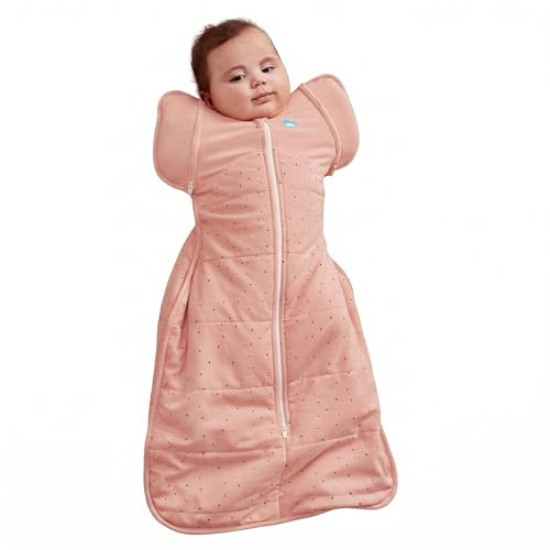 Love To Dream Wickelsack für den Übergang eng anliegende Passform, abnehmbare Flügel, 2,5 Tog (16–20 °C), maschinenwaschbar, Von Hebammen empfohlen, Doppelreißverschluss