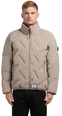khujo Herren warme Winterjacke kurze Steppjacke mit auffälliger Steppung und warm wattiertem Stehkragen Clover S-XXL
