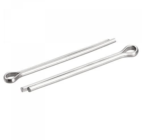 sourcing map 5 Stück Splintstift Geteilter Splint Befestigung Clip Zubehör aus Edelstahl Sicherungssplinte für Automobil 4 mm x 50 mm