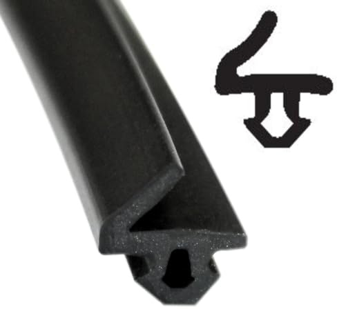 SN-TEC Fensterdichtung/Renovierungsdichtung/Fenstergummi SD 2169 für 3,5 bis 4,5 mm Nut z.B. für Trocal Fenster, Farbe: schwarz (10 Meter)