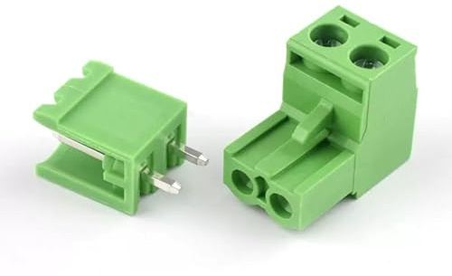 iHaospace 20x KF2EDGK 2Pin 5.08mm 300V/320V 10A/15A PCB Mount Screw Terminal Block 2P Schraubklemme Steckverbinder