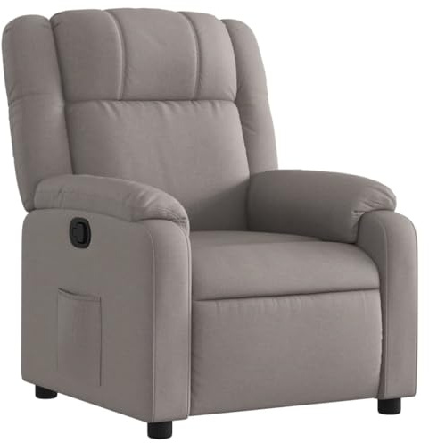 vidaXL Relaxsessel Taupe Stoff