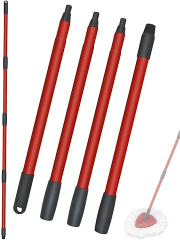 1 Pack Spin Mop Replacement Handle Fits Vileda EasyWring and Triangle Spin