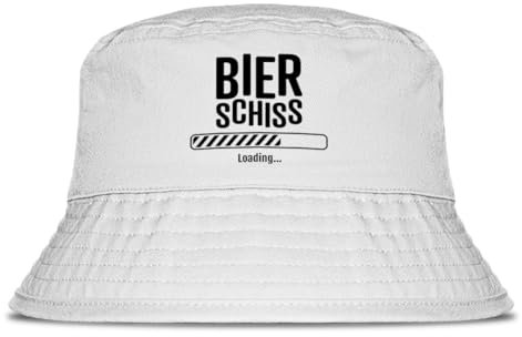Prozente Momente Bierschiss Loading Fischerhut | Anglerhut | Sonnenhut | Sommer | Party | Lustige Sprüche | OneSize | Malle | Urlaub | Weiß