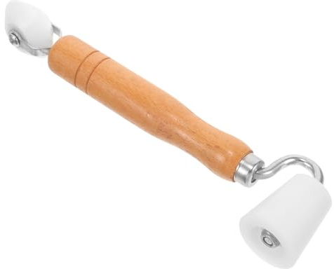 jojofuny Rouleau Lisseur à Papier Peint Double Extrémité en Bois et Plastique avec Poignée Ergonomique pour Appliquer et Lisser les Joints de Papier Peint Facilement