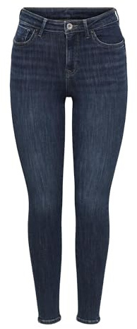 ONLY Onlpower Mid SK Pushup DNM Rea3659 Noos, Blu Denim Scuro, XL / 30L Donna
