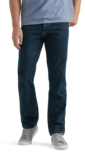 Wrangler Authentics - Vaqueros clásicos de algodón para Hombre, Cinco Bolsillos, Corte Recto, Tormenta, 34W x 28L