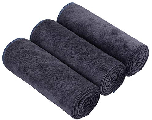 HOPESHIN Gyms Yoga Towels - Absorbent Microfiber Workout Towels for Men & Women, Soft, Fast Drying 3 Pack, 16x32 Inch