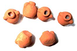 RICEVI 6 BROCCHE in Terracotta per pastori per PRESEPE San Gregorio ARMENO Artigianali Shepherds Crib Omaggio Portachiavi AMULETO Gia